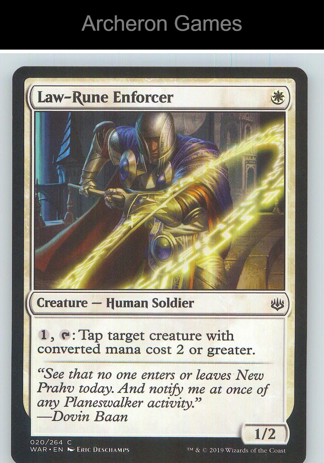 Law-Rune Enforcer WAR 20 C MTG Card NM/EX+
