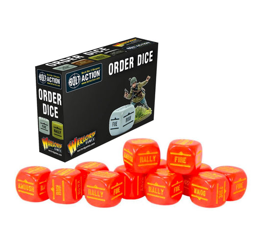 Order Dice Red - Bolt Action