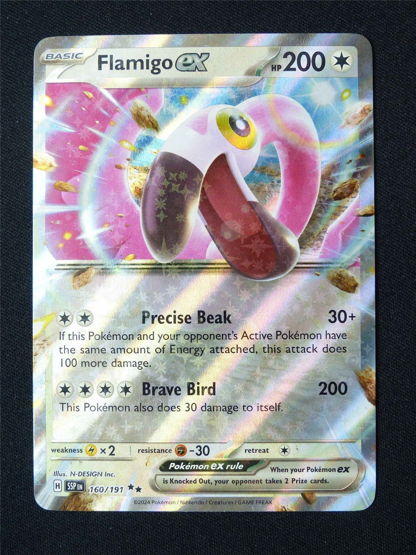 Flamigo EX 160/191 Holo - Pokemon Card #8WP