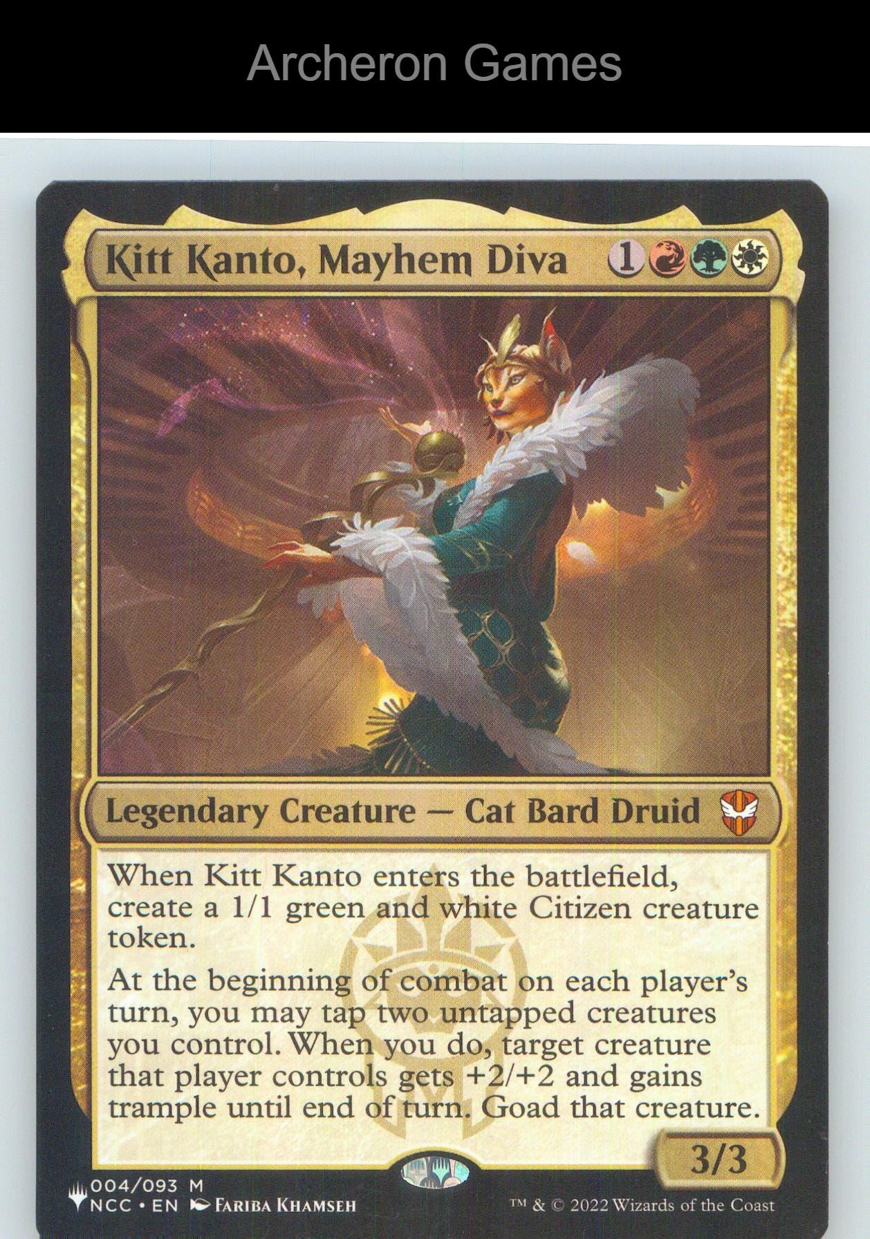 Kitt Kanto, Mayhem Diva NCC 4 Mythic MTG Card NM/EX+