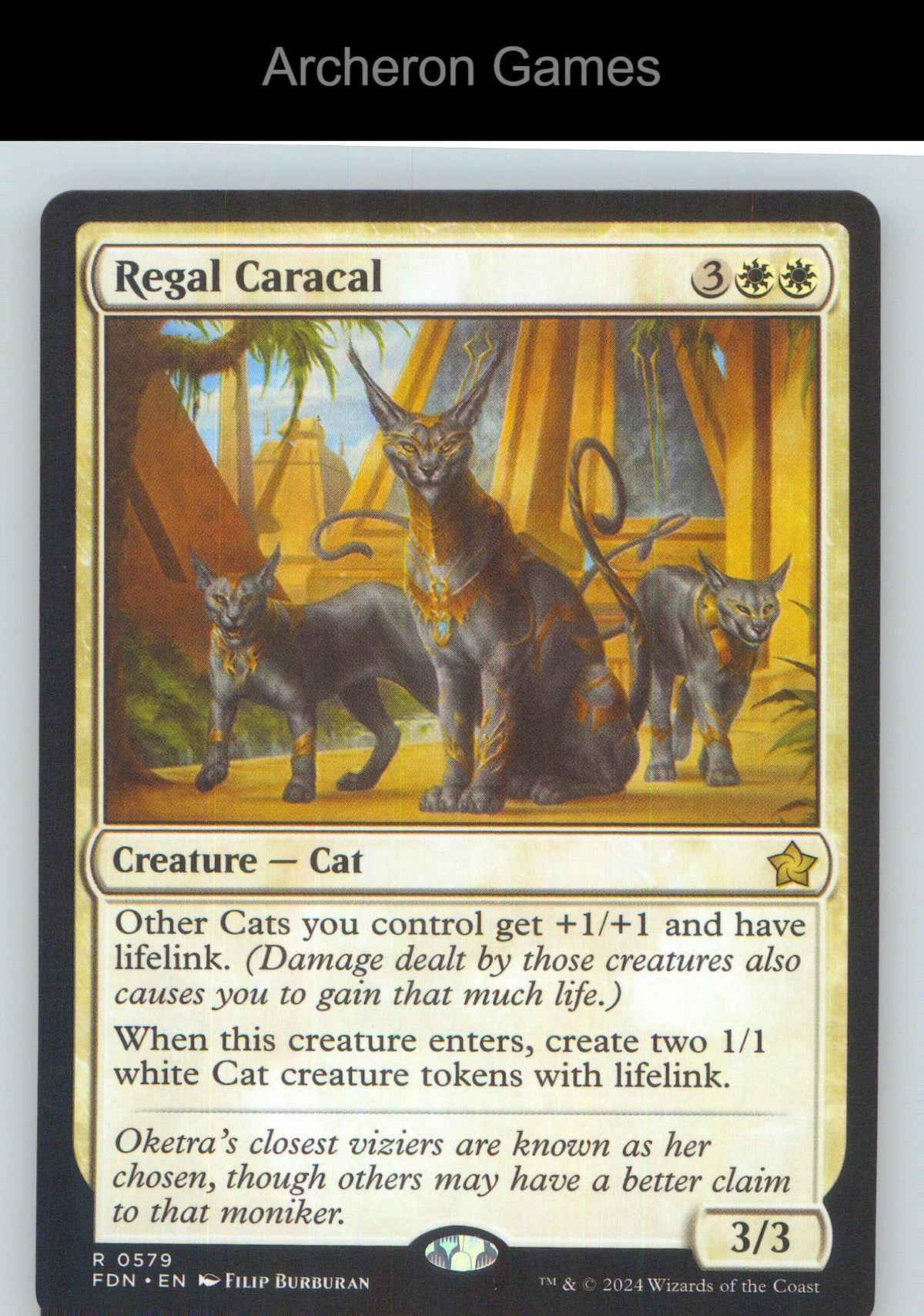 Regal Caracal FDN 579 R MTG Card NM/EX+