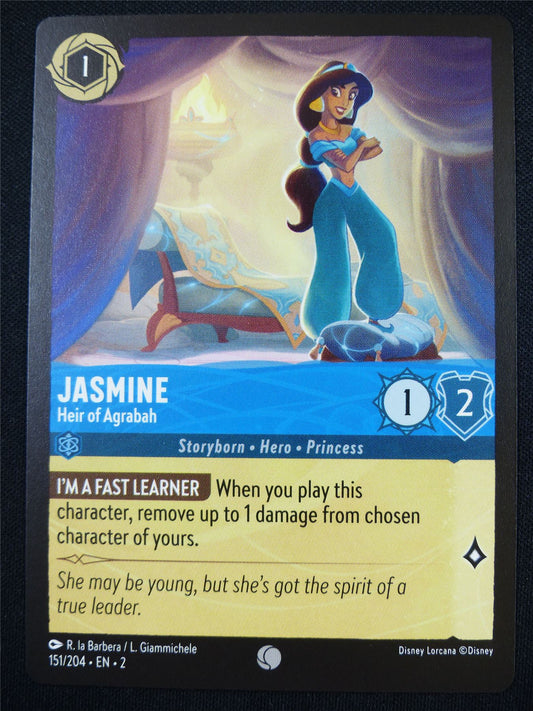 Jasmine Heir of Agrabah 151/204 - Lorcana Card #4OW