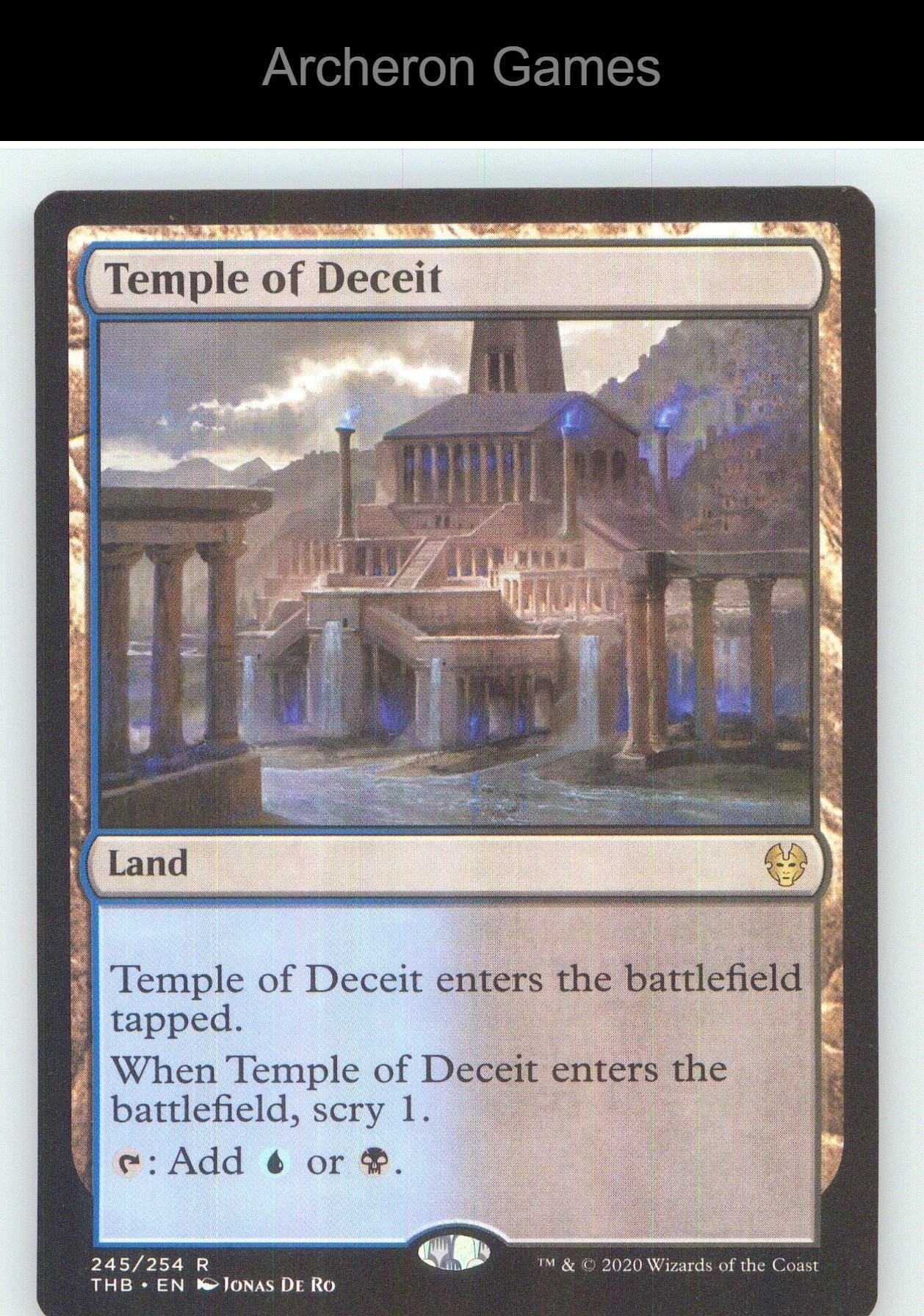 Temple of Deceit THB 245 R MTG Card NM/EX+
