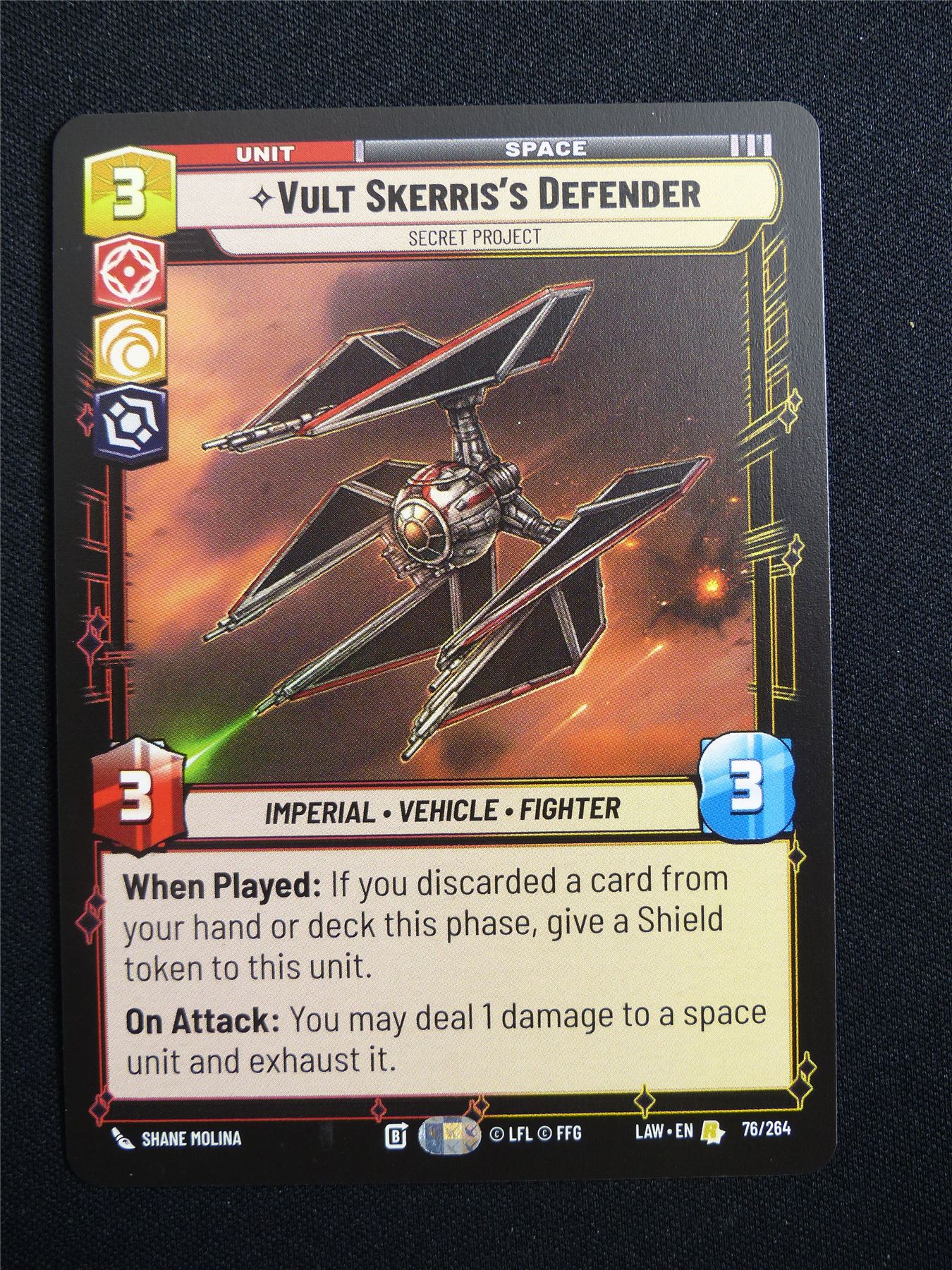 Vult Skerris's Defender 76/264 - Star Wars Unlimited Card #15X