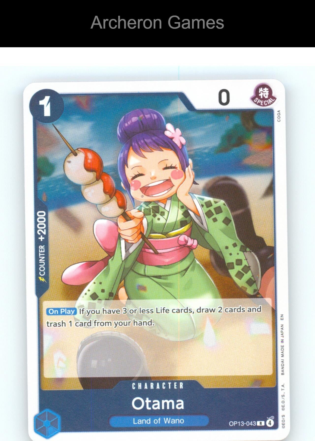 Otama OP13-043 R One Piece Card NM/EX+ Foil