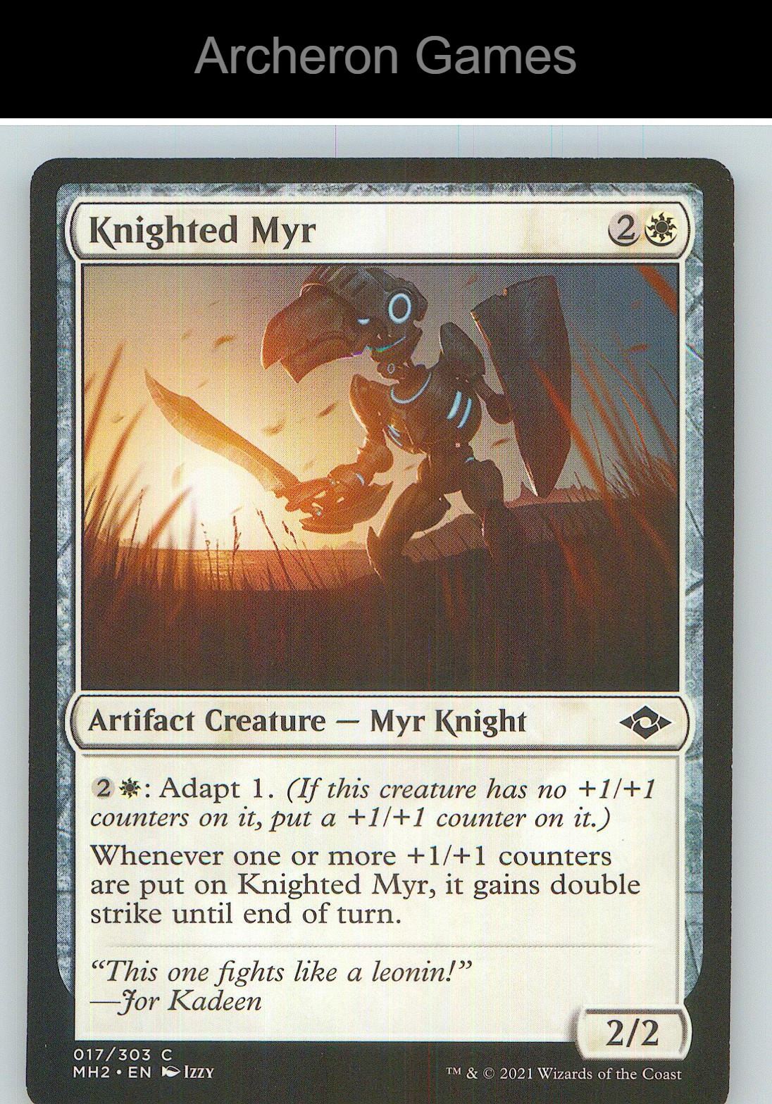 Knighted Myr MH2 17 C MTG Card NM/EX+