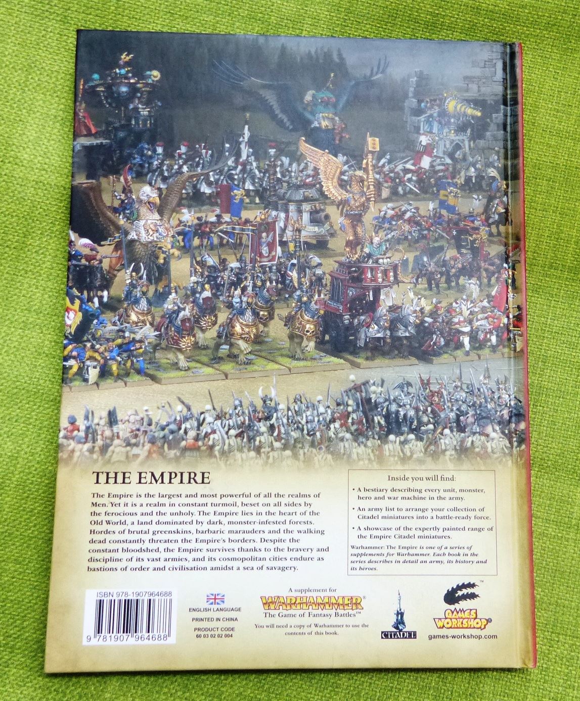 8th Edition 2011 The Empire Armies Hardback Book - Warhammer AoS 40k #8Q
