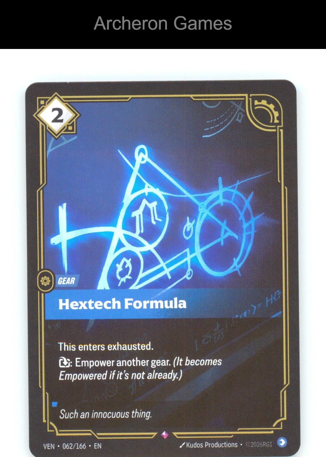 Hextech Formula VEN 062/166 R Vendetta Riftbound Card Foil