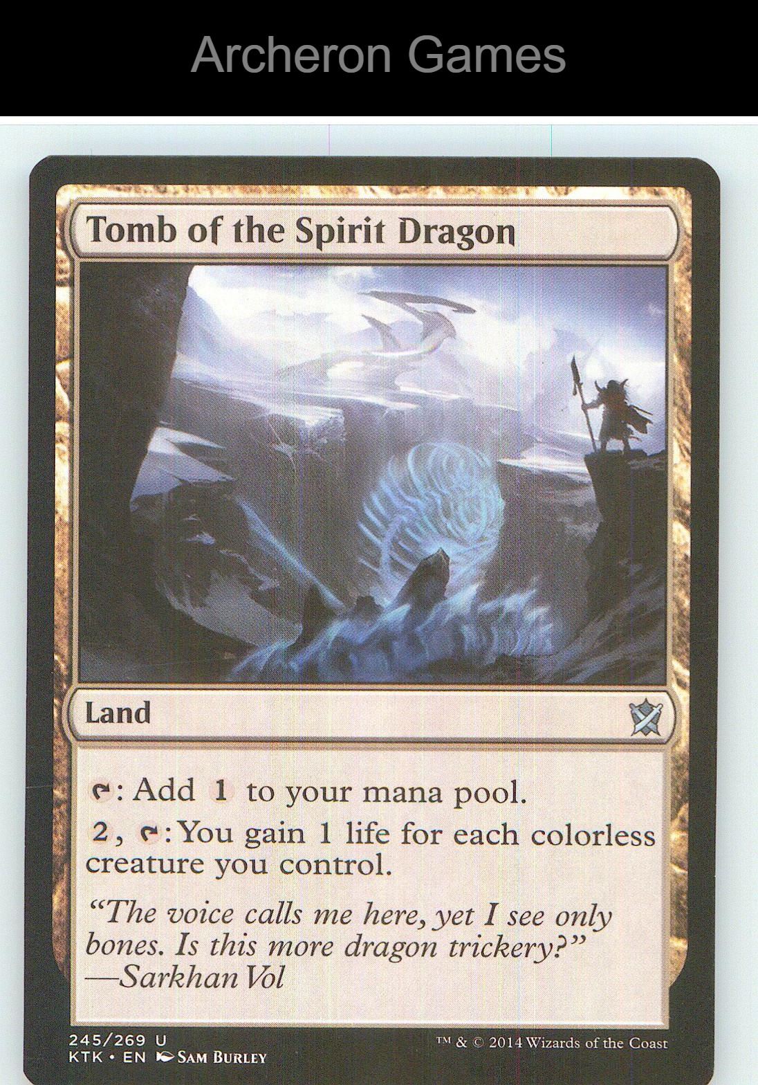 Tomb of the Spirit Dragon KTK 245 UC MTG Card NM/EX+