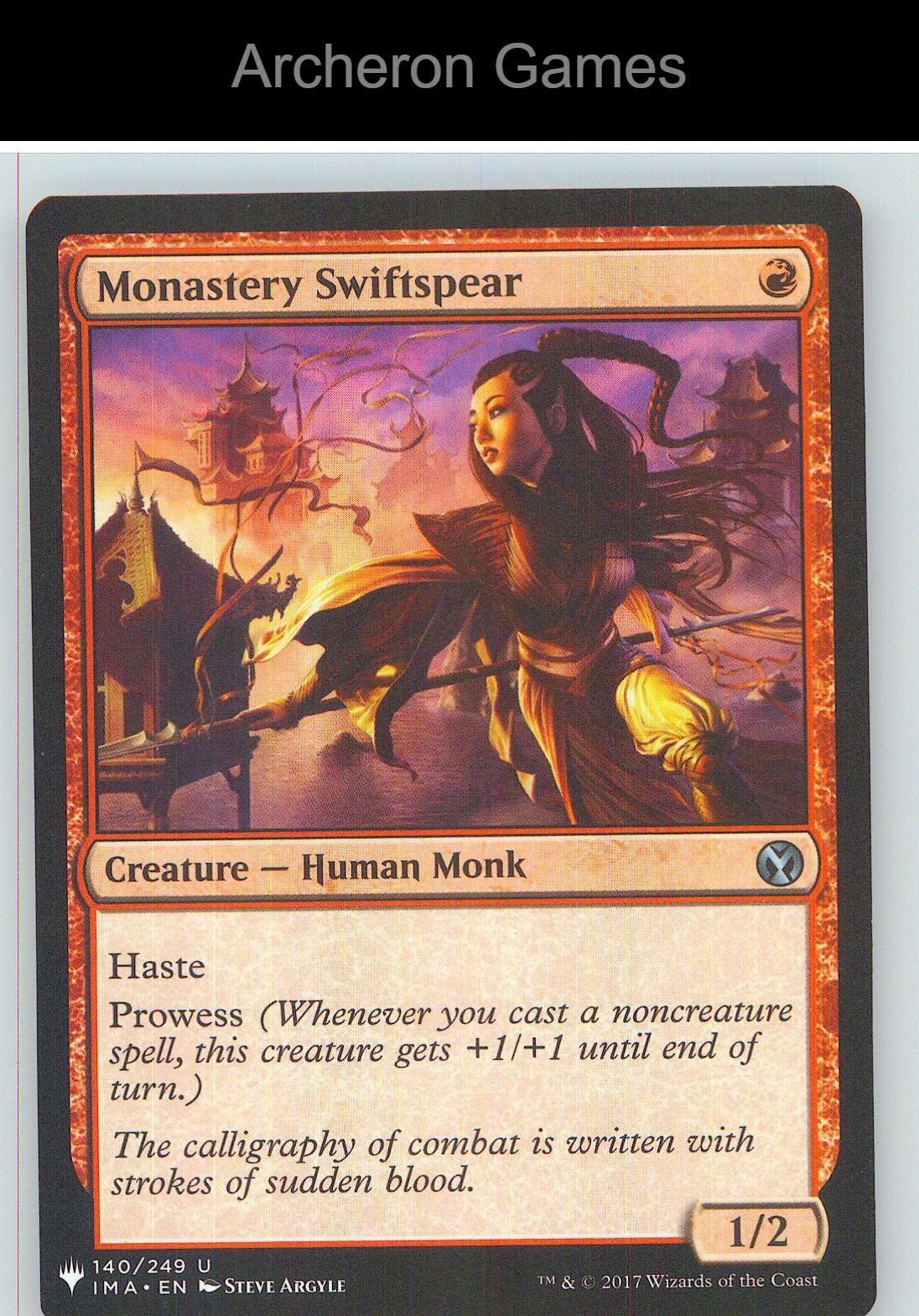 Monastery Swiftspear IMA 140 UC MTG Card NM/EX+