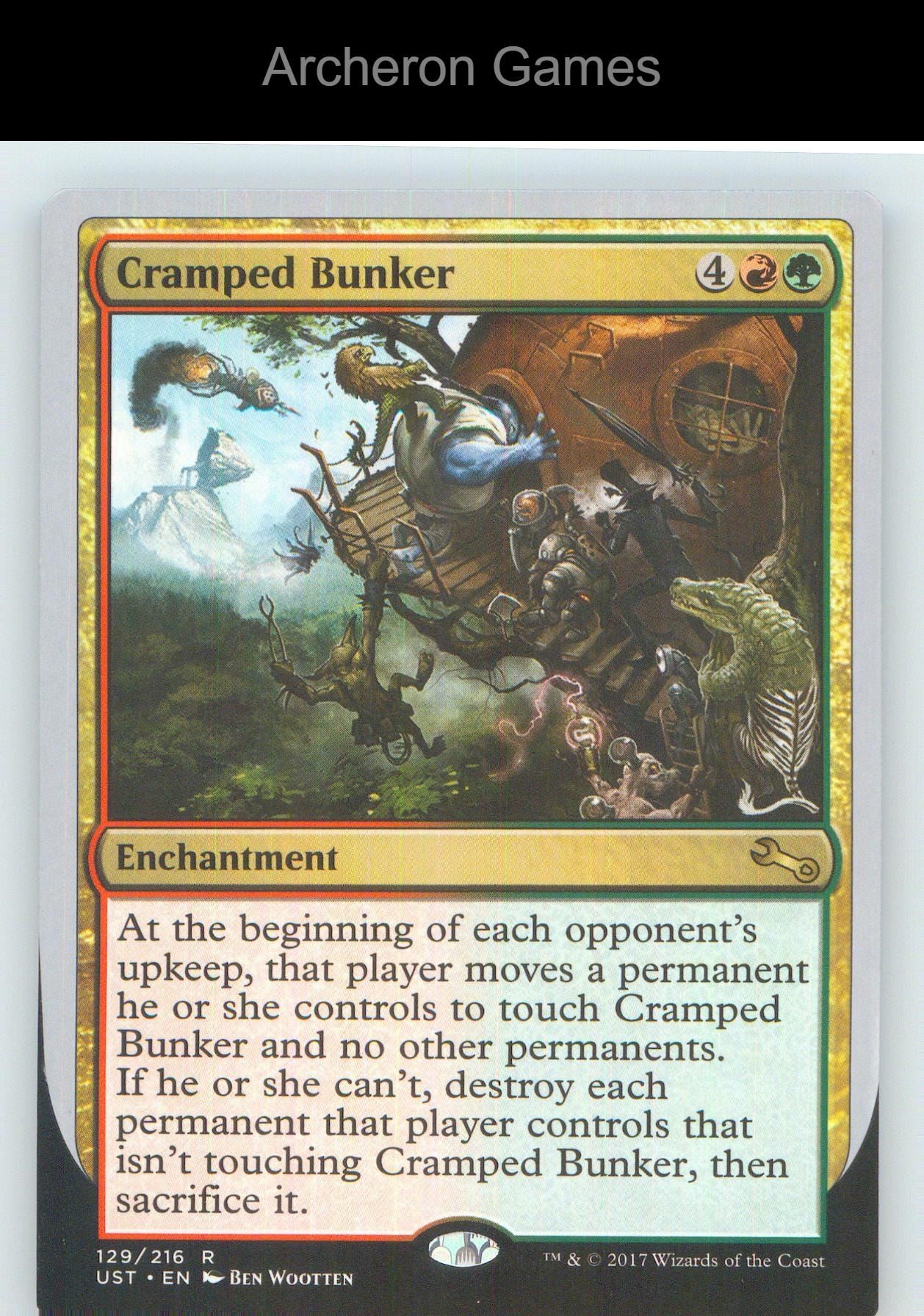 Cramped Bunker UST 129 R MTG Card NM/EX+