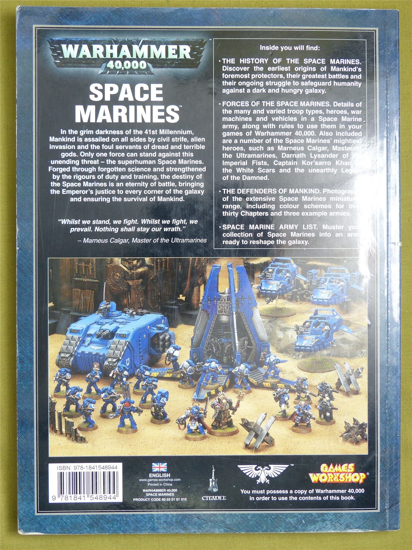 Space Marines 5th Edition Codex Softback - Warhammer 40K #1R0