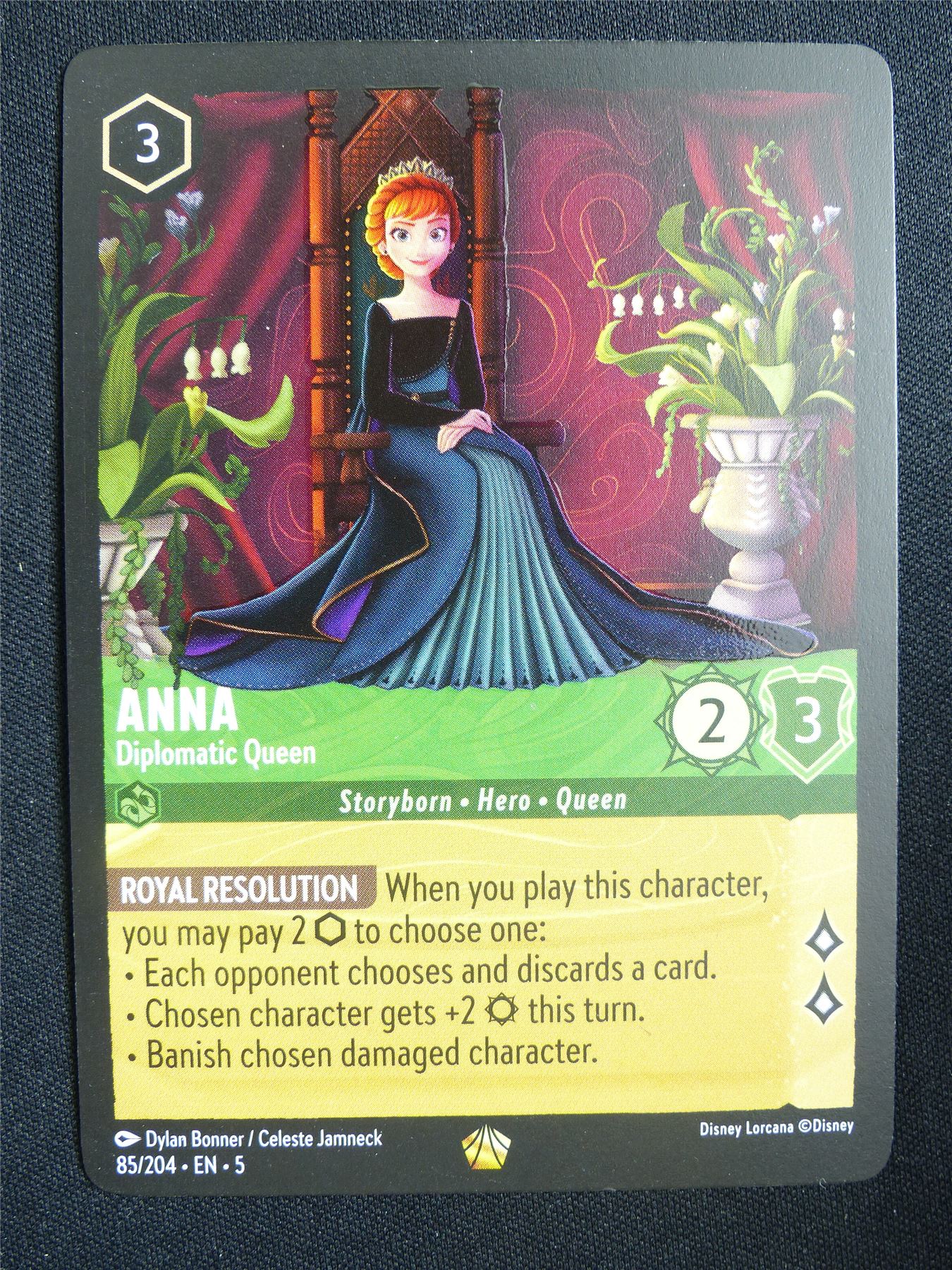 Anna Diplomatic Queen 85/204 - Lorcana Card #180