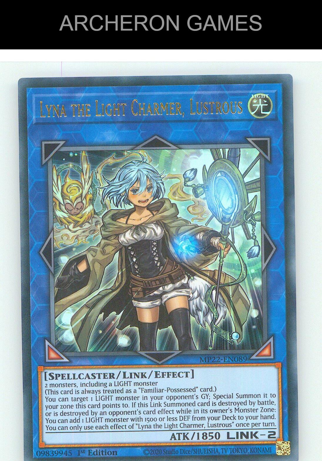 Lyna the Light Charmer, Lustrous Ultra Rare YUGIOH Card 1st Edition