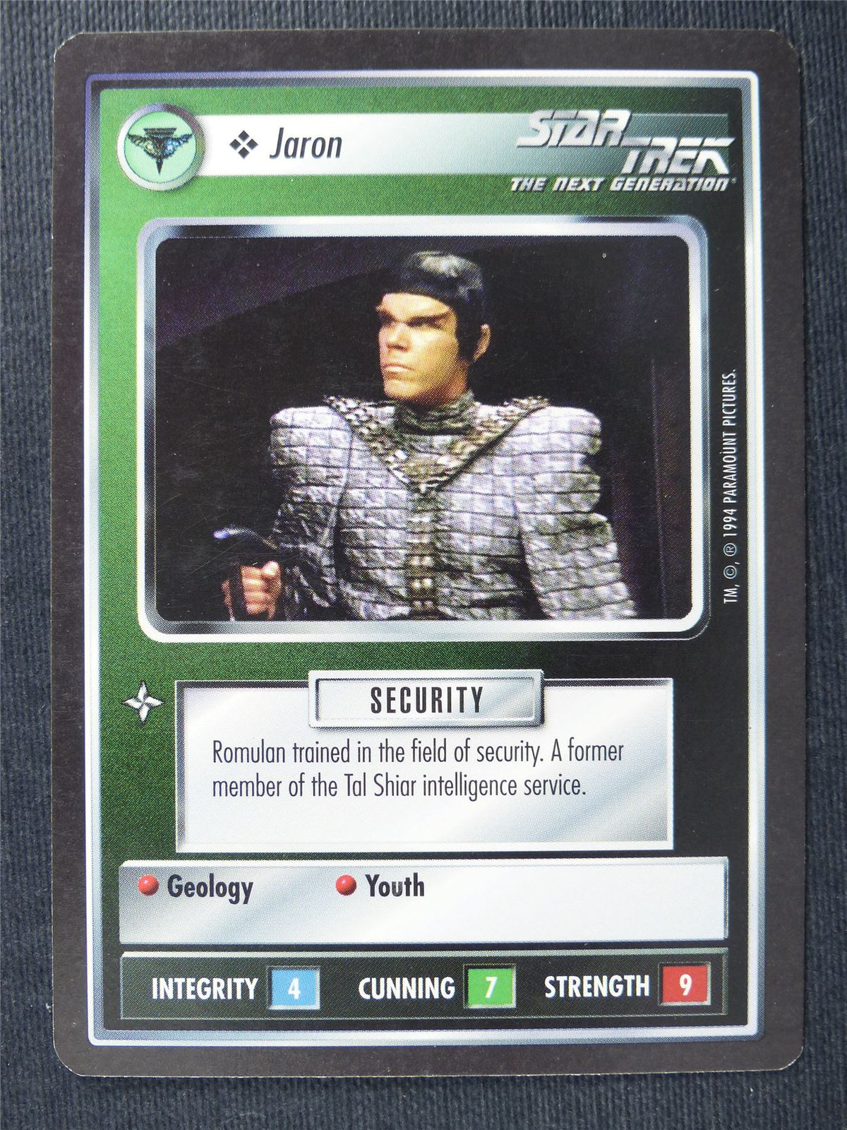 Jaron - NG - Star Trek Cards #SI