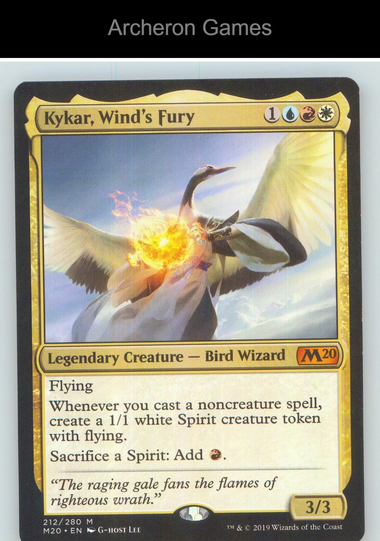 Kykar, Wind's Fury M20 212 Mythic MTG Card NM/EX+