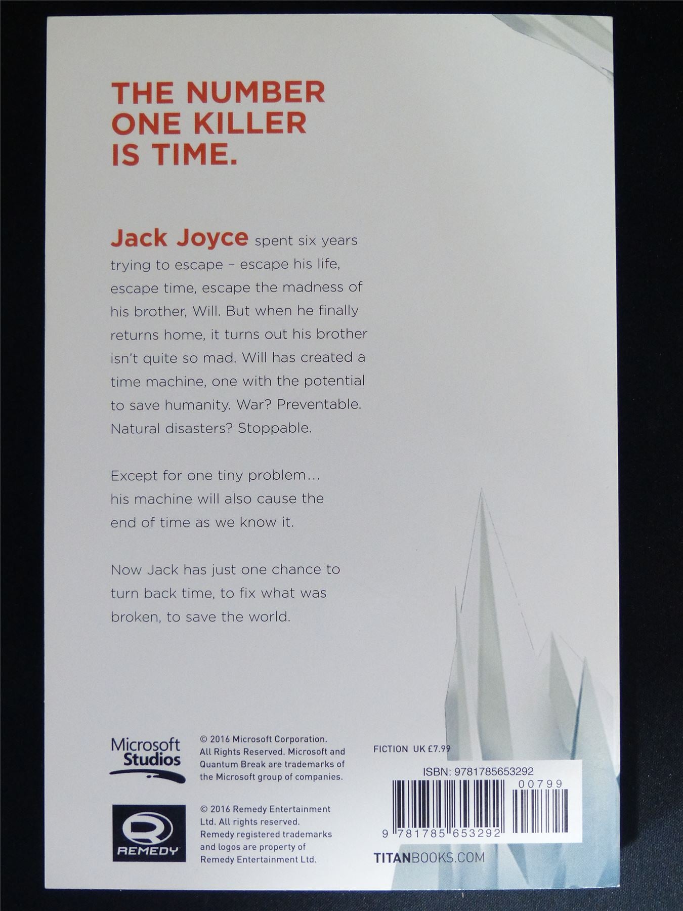 Quantum Break: Zdero State - Titan Novel Book Softback #9F