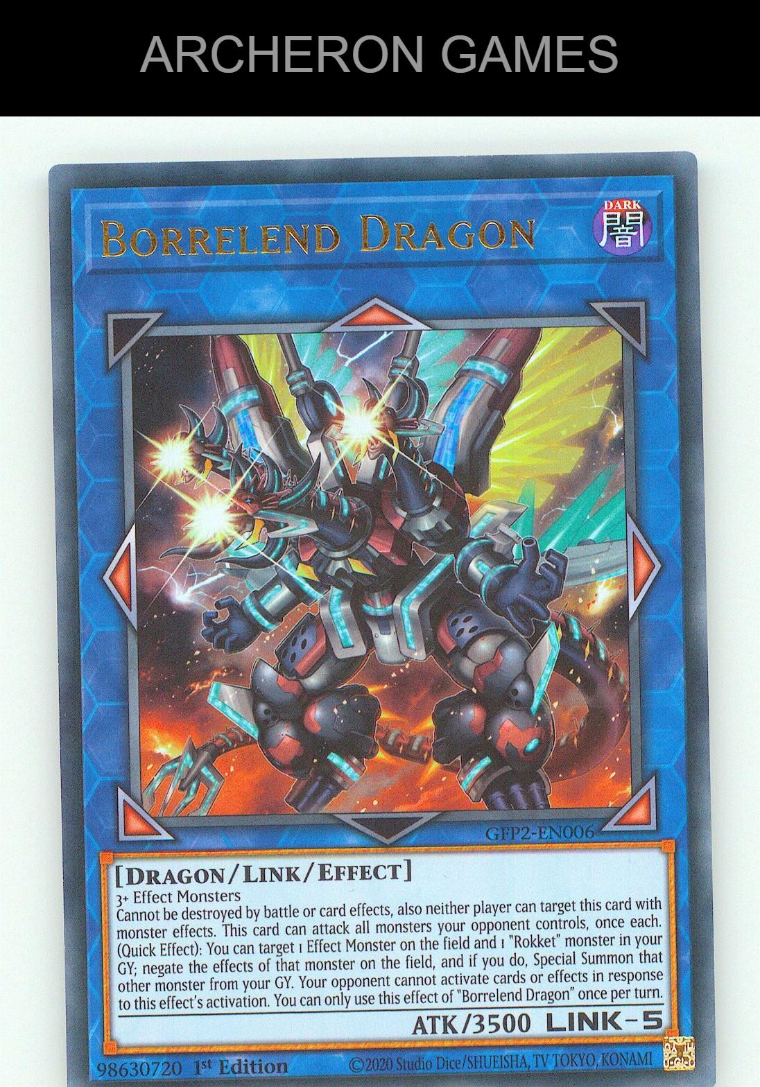 Borrelend Dragon UR YUGIOH Card 1st Edition