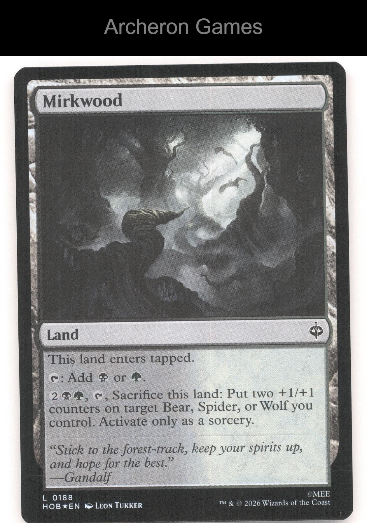 Mirkwood HOB 188 Land MTG Card The Hobbit