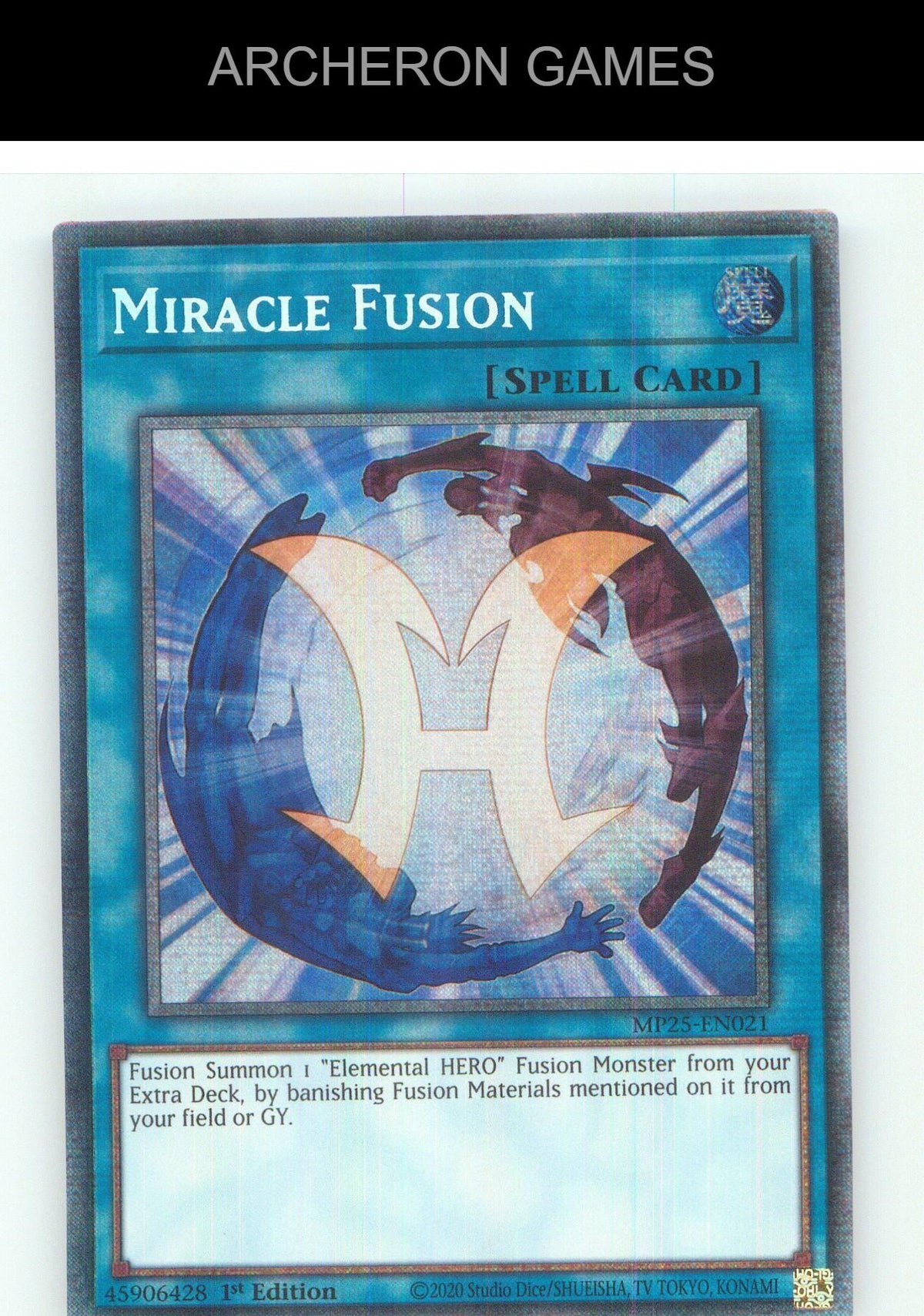 Miracle Fusion Starlight Rare YUGIOH Card 1st Edition