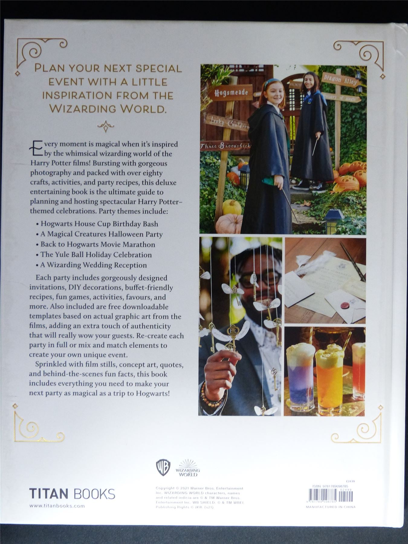 Harry Potter: Feasts & Festivities Cook Book - Titan Gift Book Hardback #LL