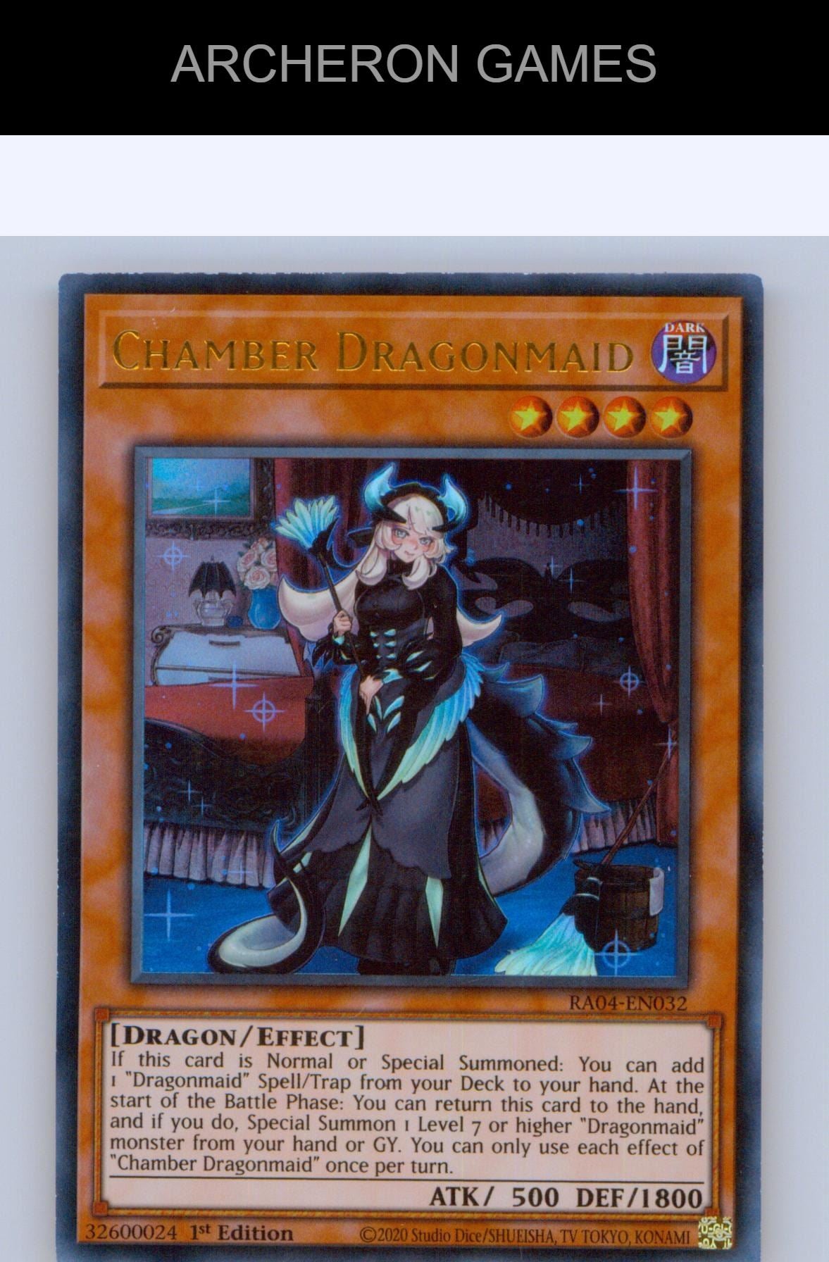 Chamber Dragonmaid (UR) Ultra Rare YUGIOH Card 1st Edition