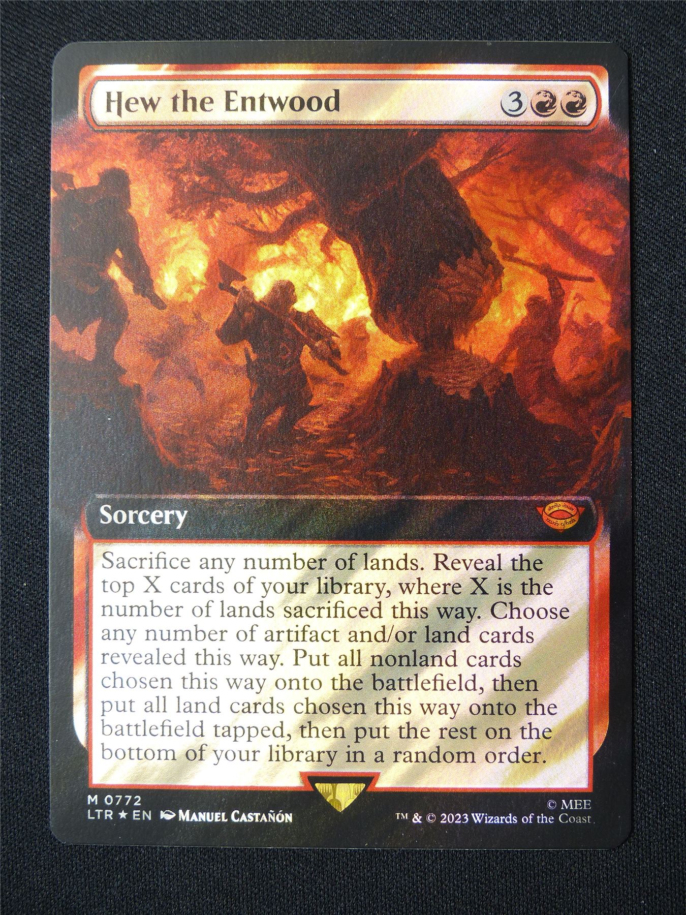 Hew the Entwood Extended Surge Foil - LTR - Mtg Card #4VI