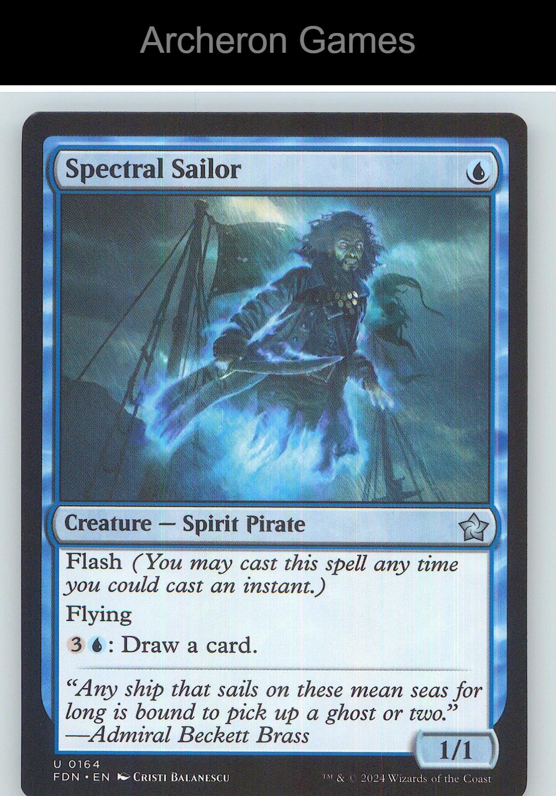 Spectral Sailor FDN 164 UC MTG Card NM/EX+