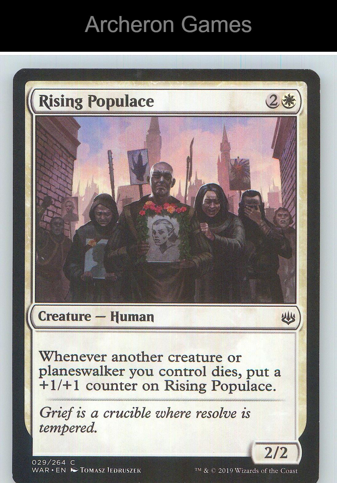 Rising Populace WAR 29 C MTG Card NM/EX+