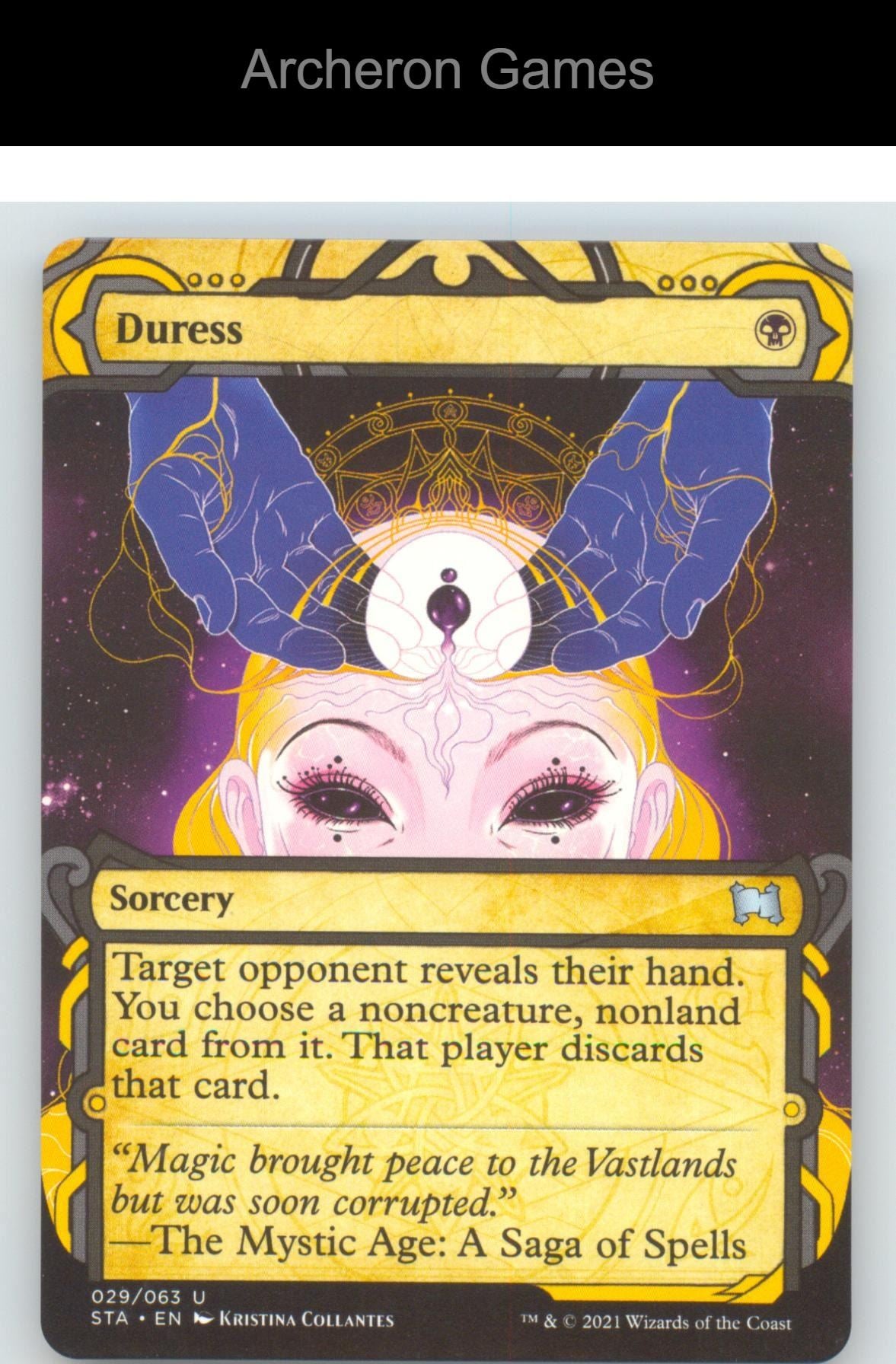 Duress STA 29 UC MTG Card Strixhaven: Mystical Archives
