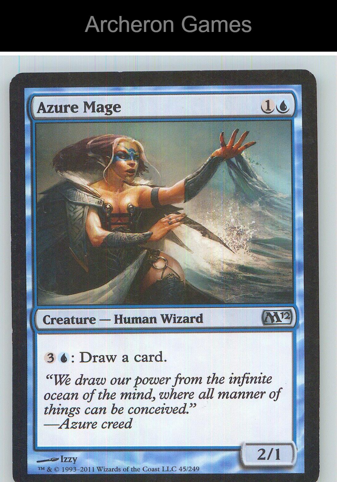 Azure Mage M12 45 UC MTG Card NM/EX+