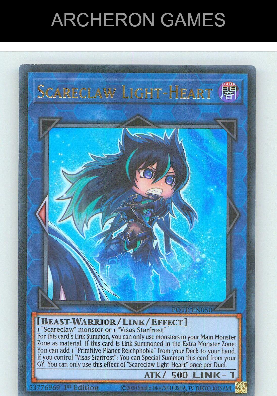 Scareclaw Light-Heart Ultra Rare YUGIOH Card Unlimited