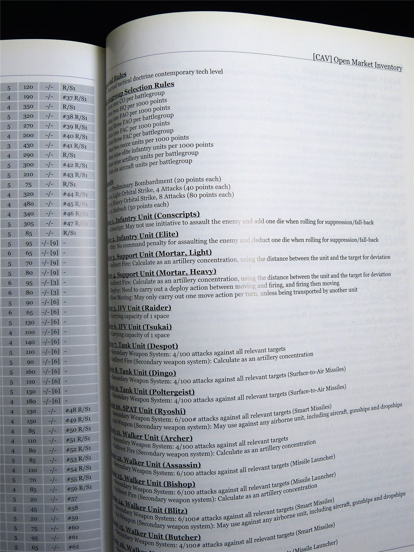 Future War Commander Miniatures Game - Rulesbook Softback #2U9