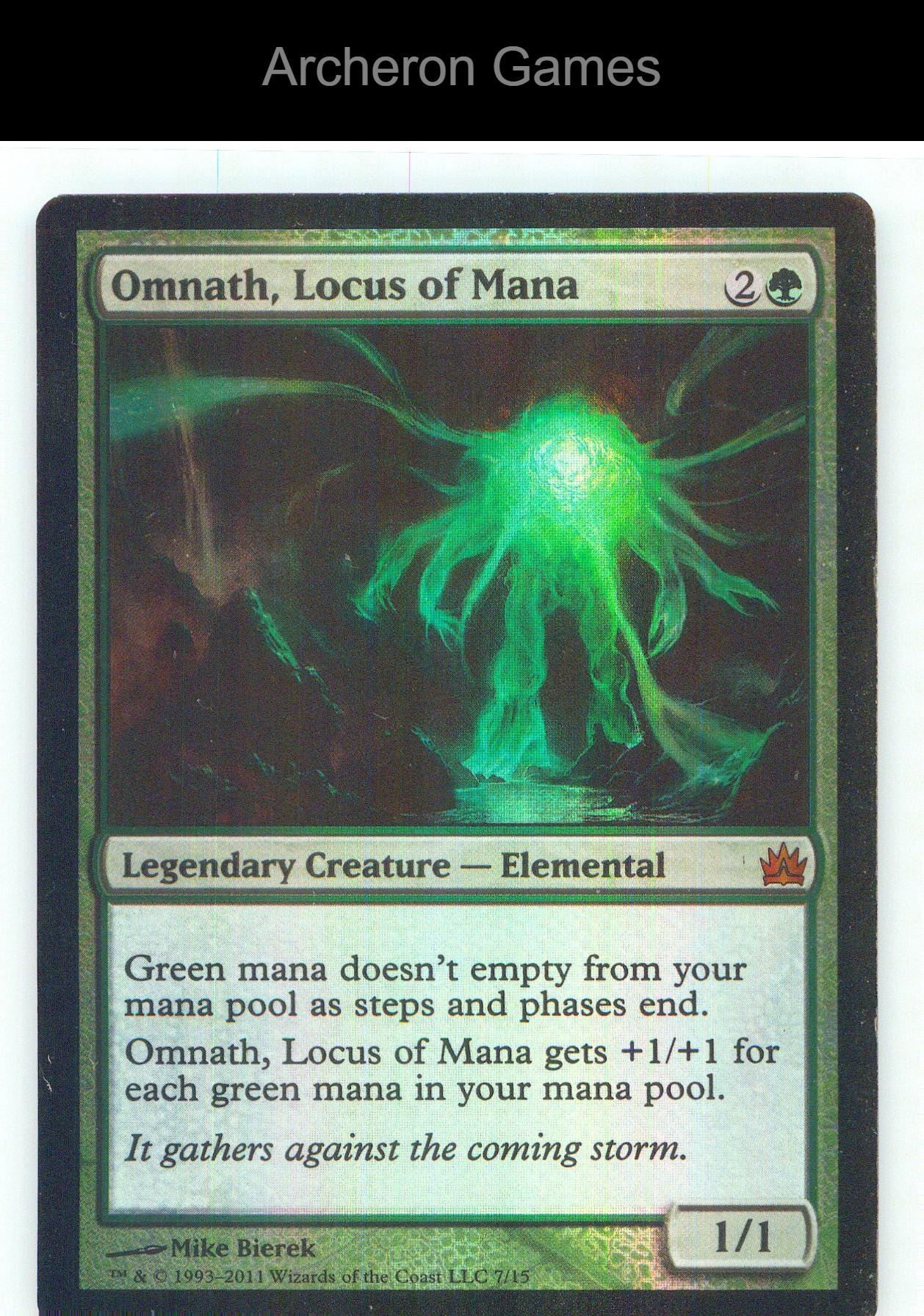 Omnath, Locus of Mana V13 7 P MTG Card NM/EX+ Foil
