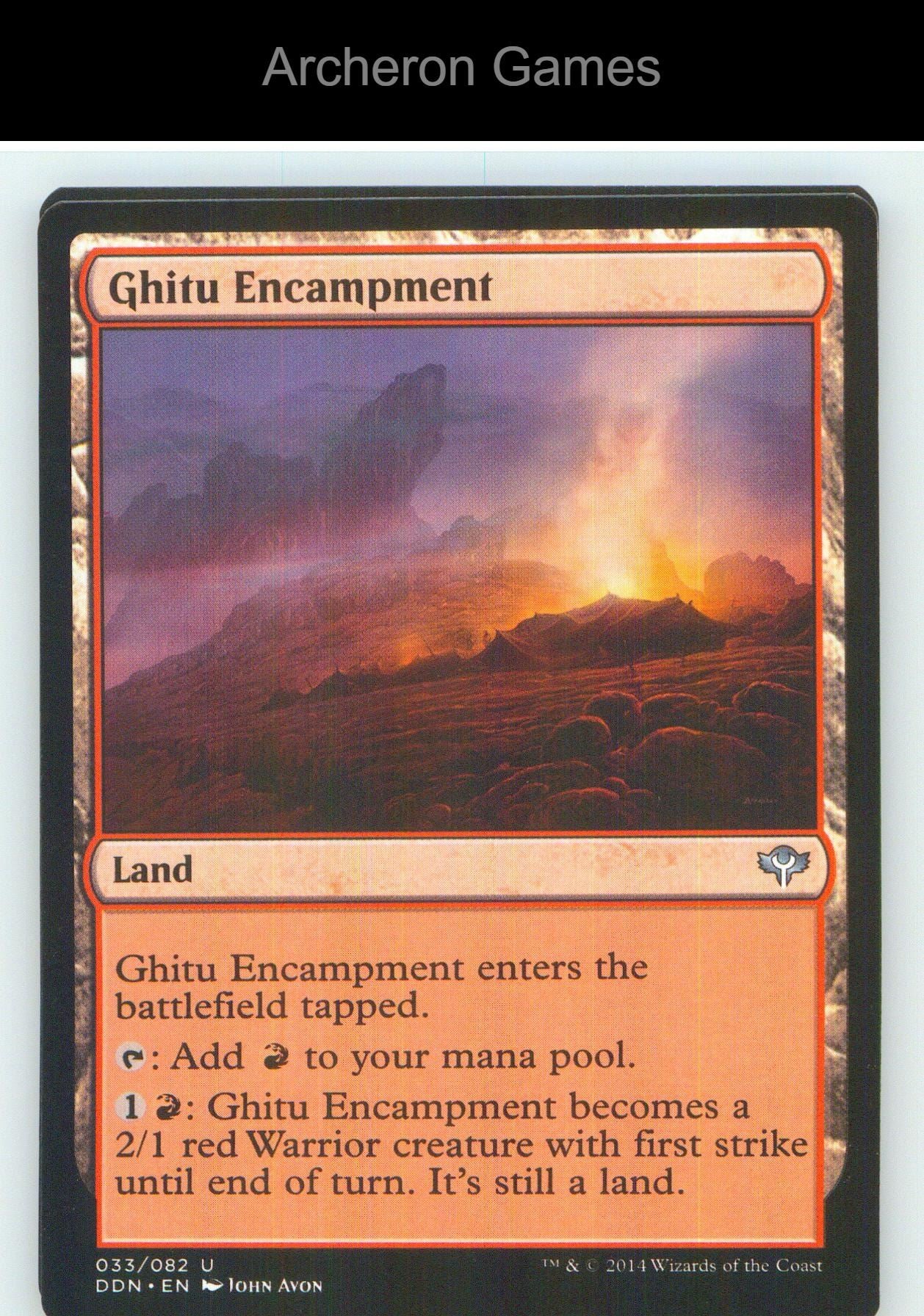 Ghitu Encampment DDF 33 UC MTG Card NM/EX+