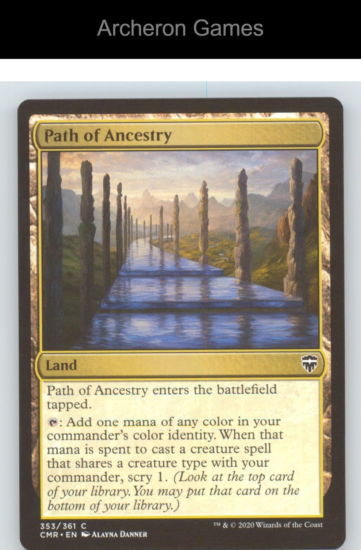 Path of Ancestry CMR 353 C MTG Card Commander Legends