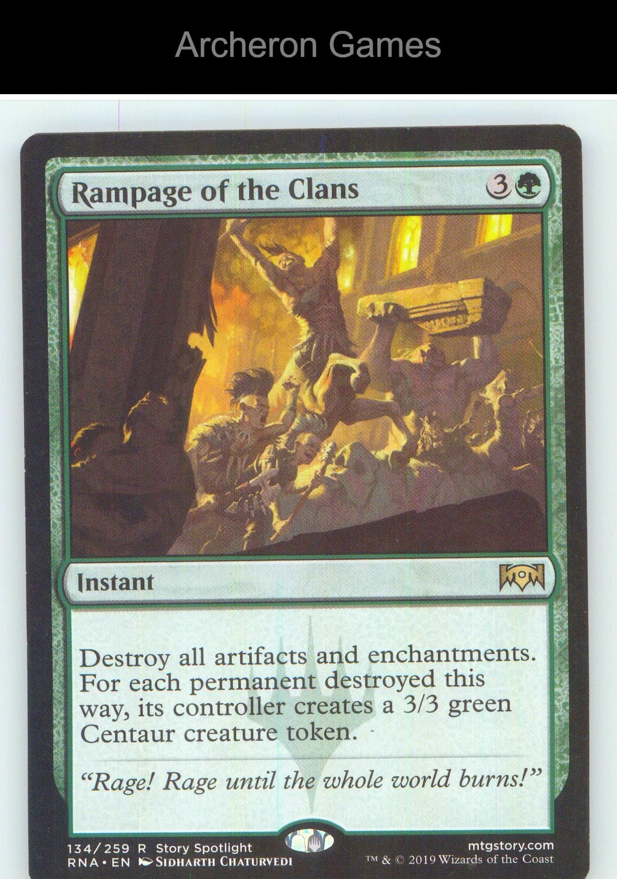 Rampage of the Clans RNA 134 R MTG Card NM/EX+