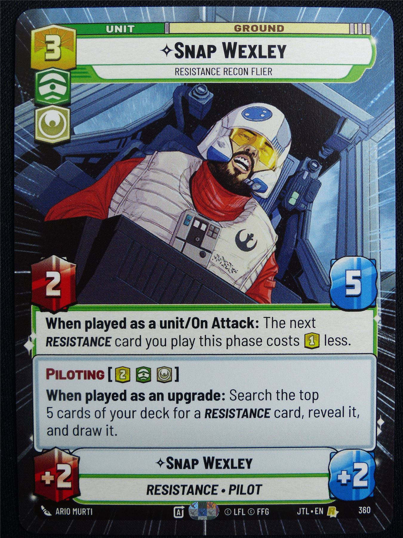 Snap Wexley 360 Hyperspace - Star Wars Unlimited Card #4VV