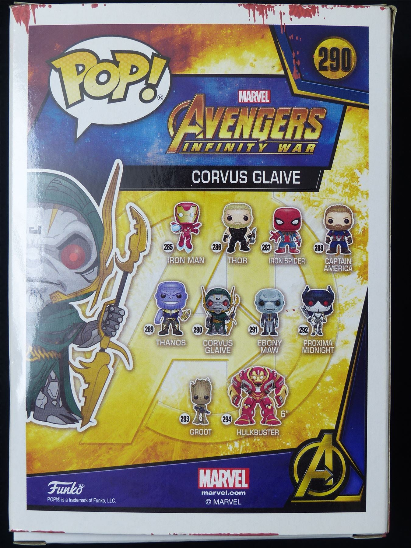 Corvus Glaive - Avengers Infinity War - 290 Funko POP #3EU