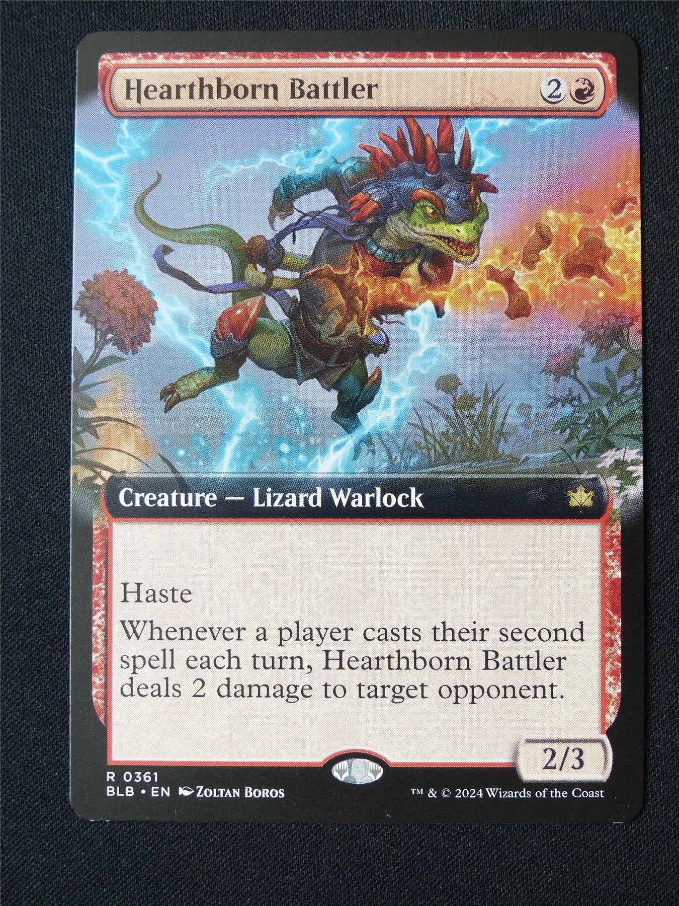 Hearthborn Battler Extended Art - BLB - Mtg Card #4H2