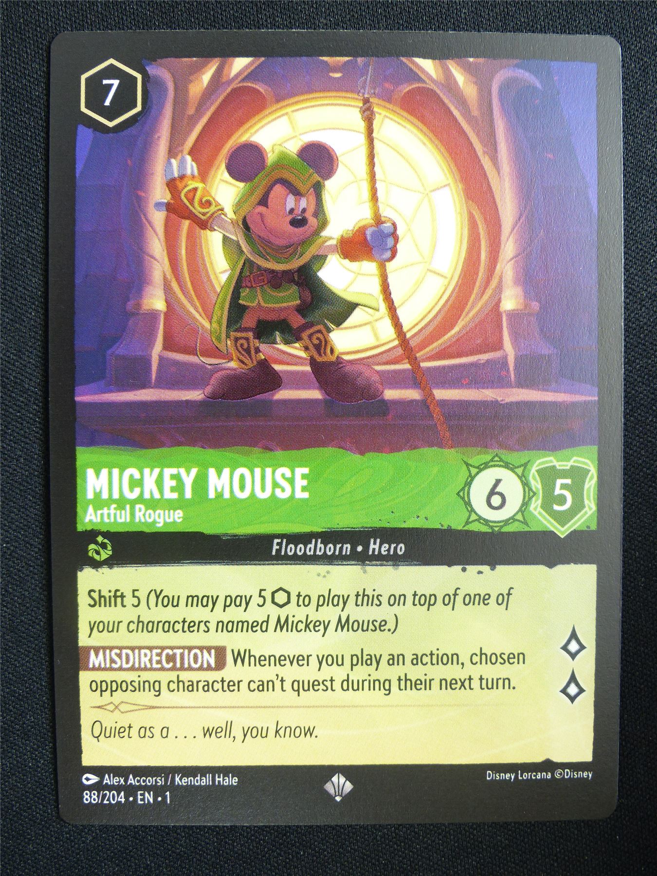 Mickey Mouse Artful Rogue 88/204 - Lorcana Card #18G