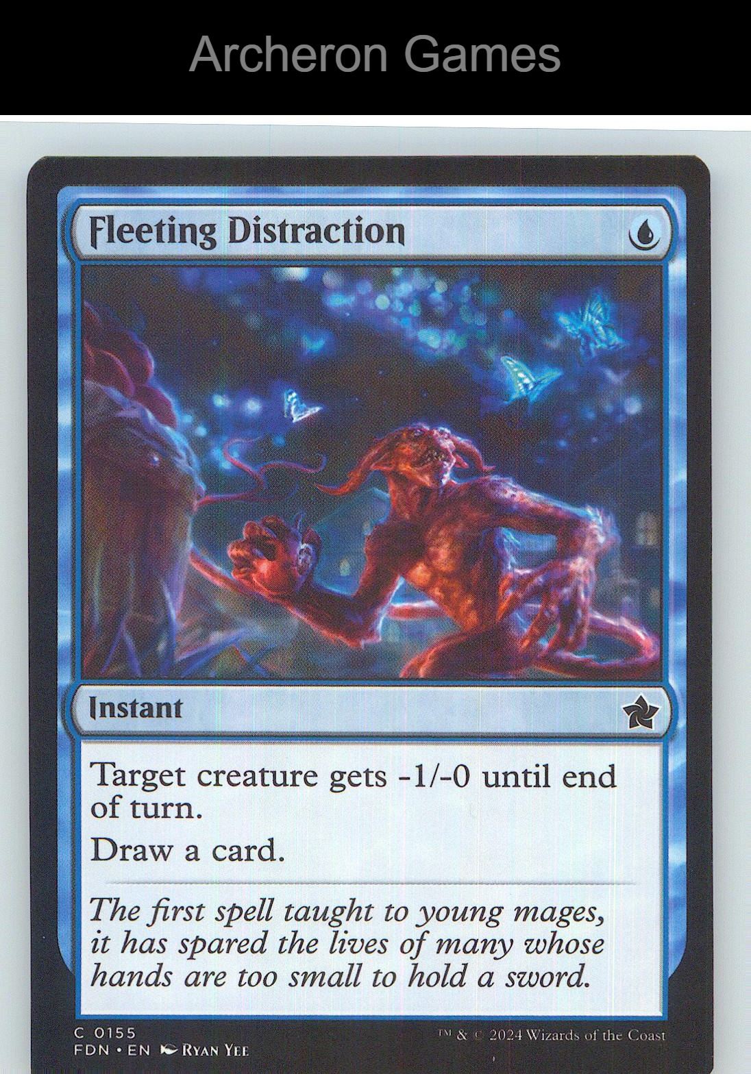 Fleeting Distraction FDN 155 C MTG Card NM/EX+