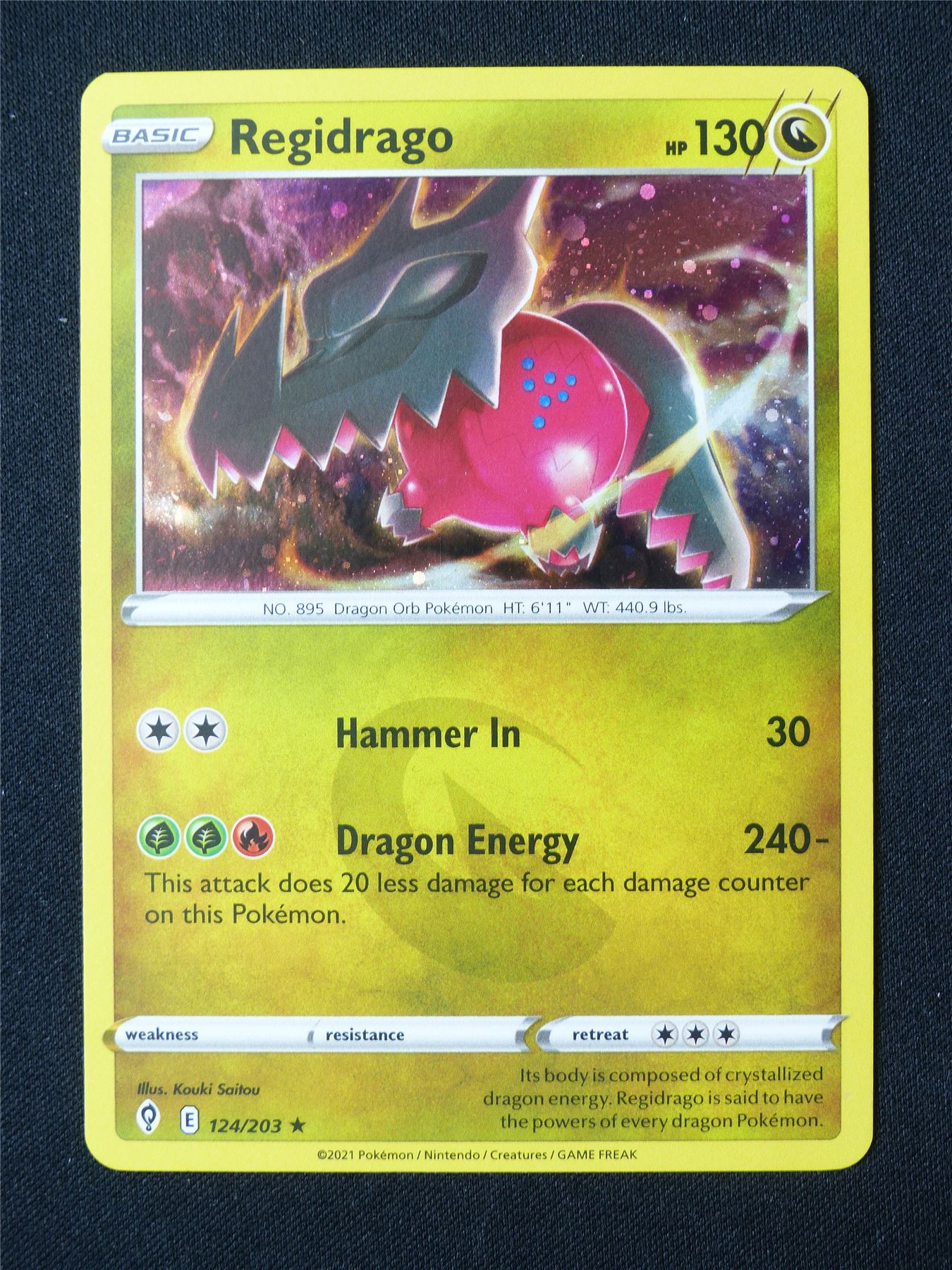 Regidrago 124/203 Holo - Pokemon Card #70T