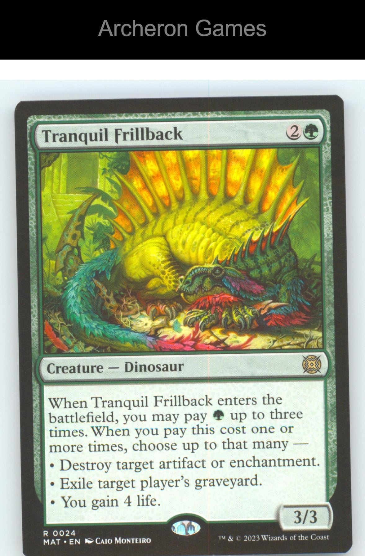 Tranquil Frillback MAT 24 R MTG Card March of the Machine: The Aftermath