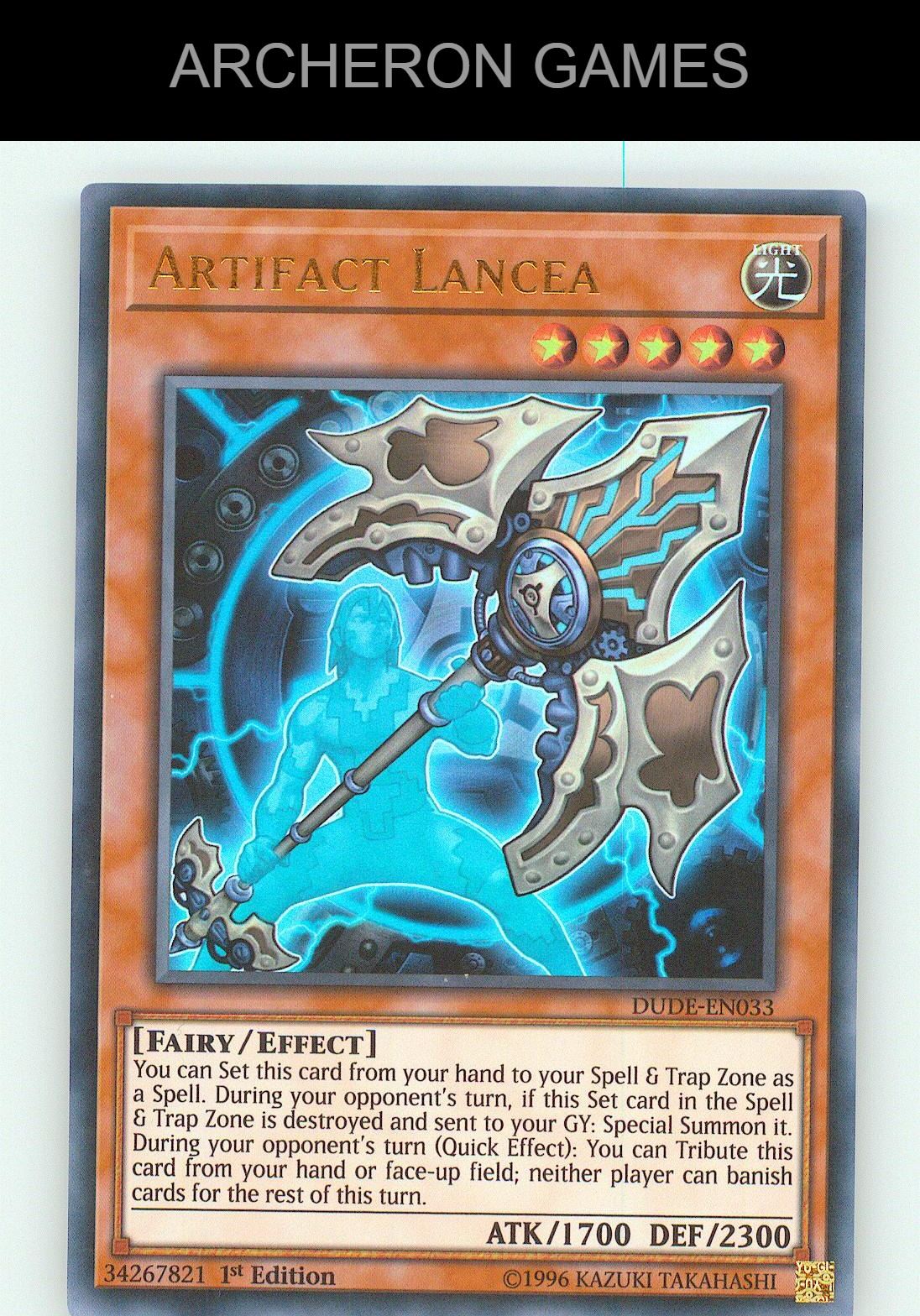 Artifact Lancea UR YUGIOH Card 1st Edition