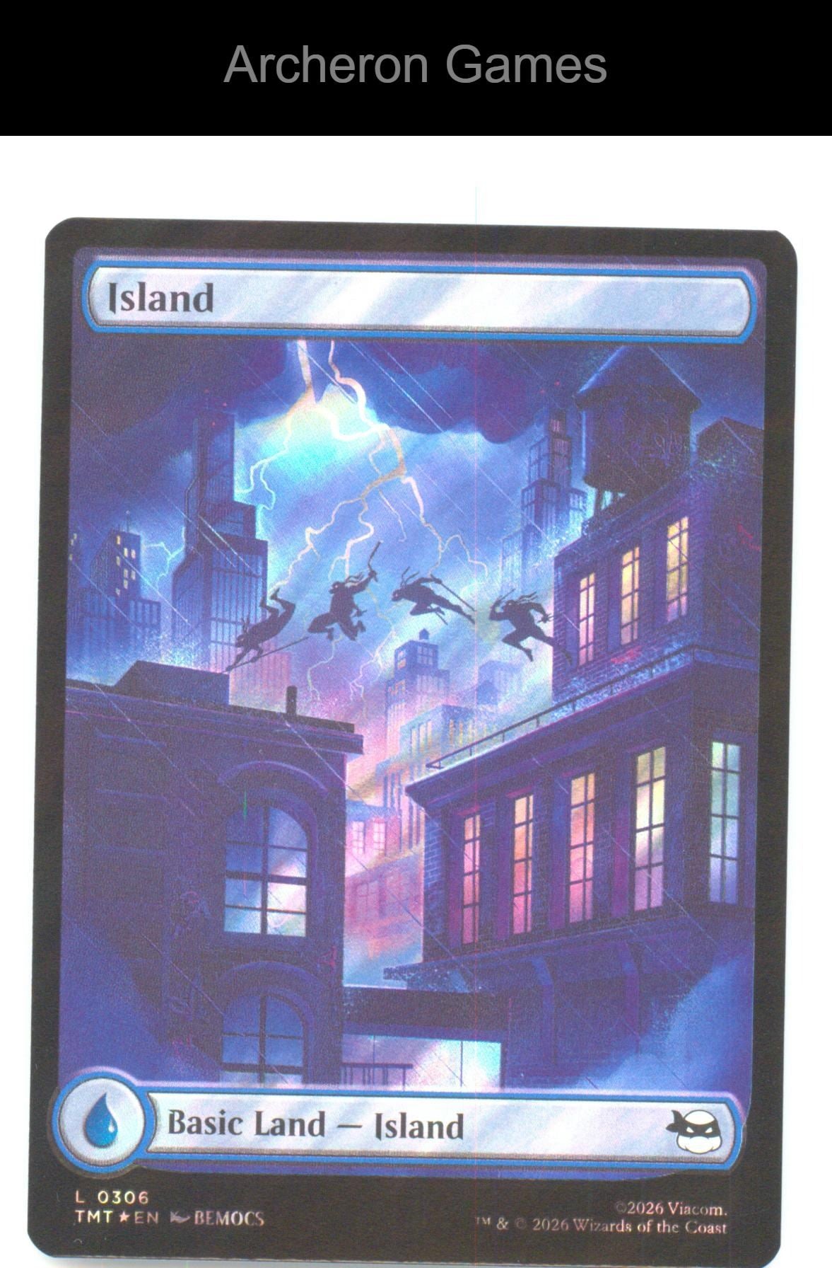 Island (0306) (Surge Foil) TMT 0306 HOLOFOIL Land MTG Card NM/EX+
