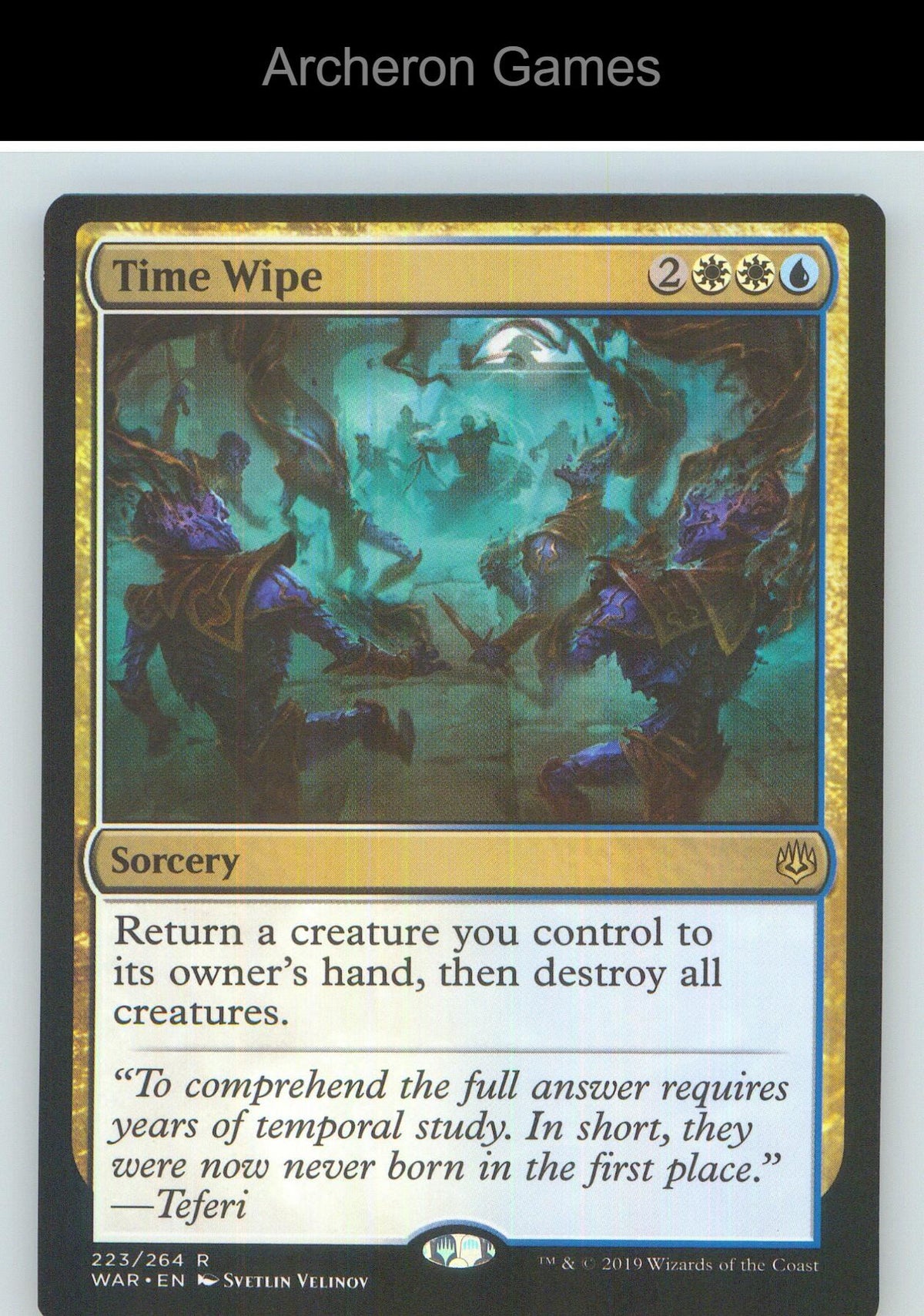 Time Wipe WAR 223 R MTG Card NM/EX+