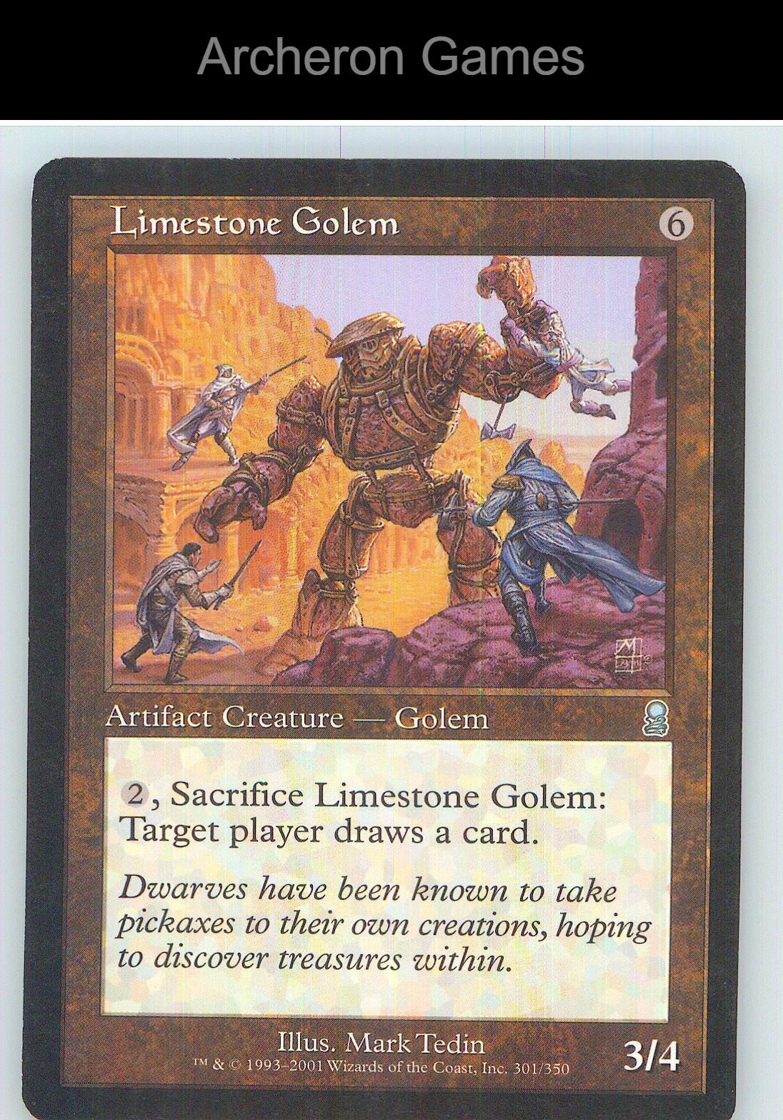 Limestone Golem ODY 301 UC MTG Card NM/EX+