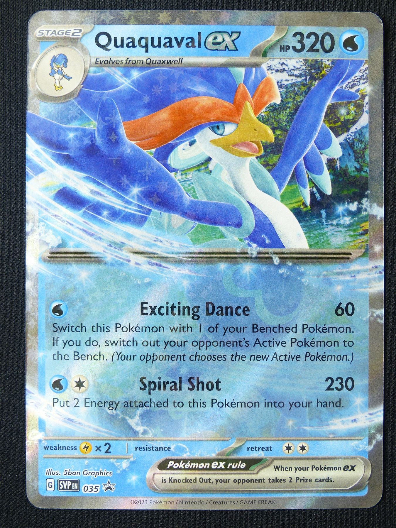 quaquaval pokemon card Quaquaval EX 035 Promo Holo