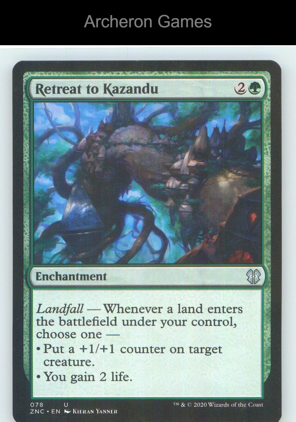 Retreat to Kazandu ZNC 78 UC MTG Card NM/EX+
